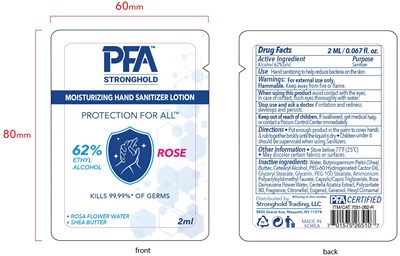 80969-008-01 (Pfa Stronghold Sanitizing Hand Lotion Rose Label)